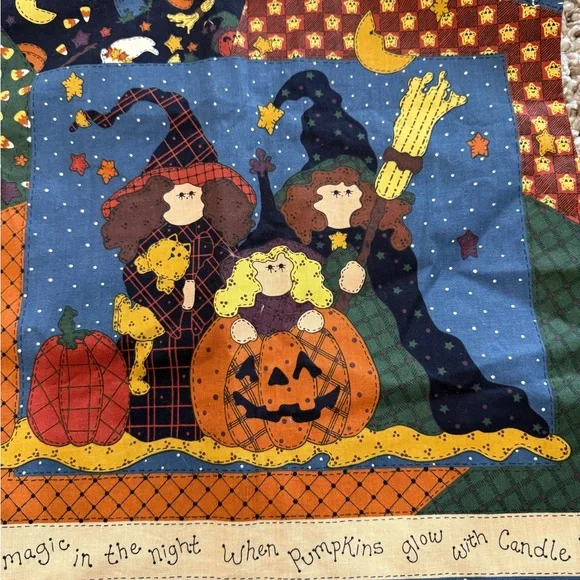 Fall Halloween teacher style vest handmade 1990s - Picture 4 of 5